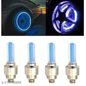 WEE MART Valve tyre light multicolour set of 2 pcs use for all motercycle bike scooter & car