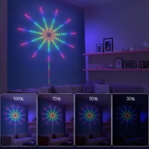 WEE MART Smart LED Light Strip DIY Firework Remote Bluetooth Festoon Lamp Home Indoor Bedroom Party Bar Decor