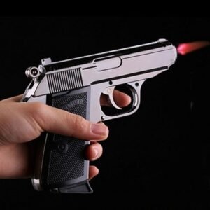 WEE MART Gun Revolver Shaped Car Cigarette Lighter(Standard Size, Black) Pack of 2