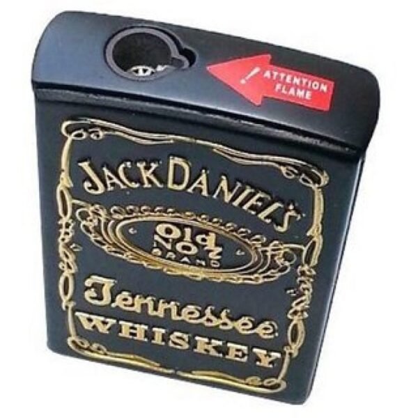WEE MART Refillable Retro Classy Metal Windproof Lighter – Elegant Design Jet Flame Lighter Pocket Lighter Black Jd Jenesse - Image 2