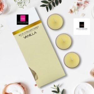 WEE MART FRAGRANCE VANILLA SHAPE TEA LIGHT- 2 BOX (20 PIECES)