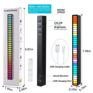 Wee Mart LED Strip Sound Control Pickup Rhythm Light Car Home Music Light Strip- pack of 1