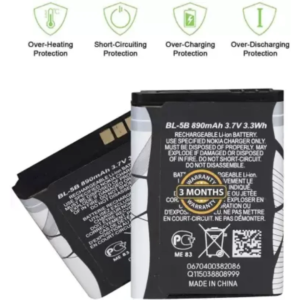 Wee Mart  Mobile Battery For NOKIA BL5B 3220 3230 5140i 5200 5300 6060 6070 6120c N83 N80 6120 6230 5208
