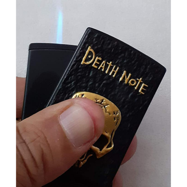 WEE MART Death Note Skull Flame Cigarette Lighter for Travel, Outgoing (Black) - Image 2