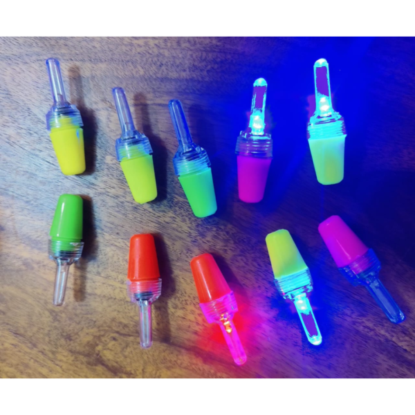WEE MART 10 PIECES New Design Multicolor cycle valve tyre rim light reflectors - Image 2