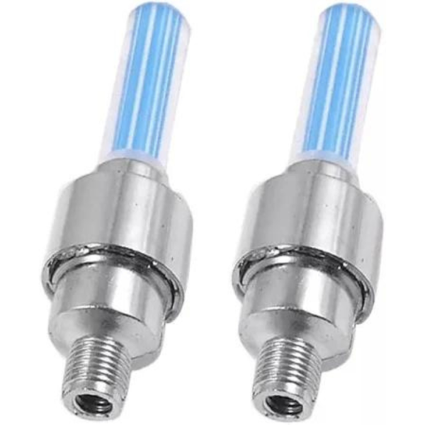 WEE MART Tyre LED Light Rim Valve Cap Flashing with Motion Sensor for Cycle, Car Motorcycles (Blue ) Set of 4 Pcs