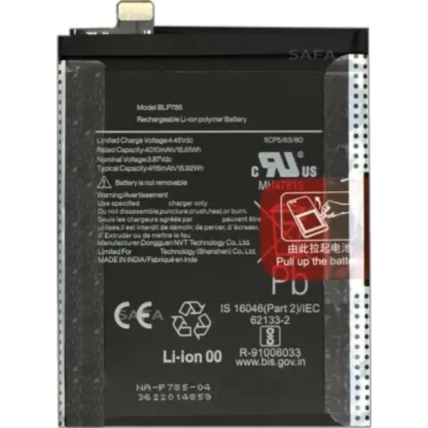 WEE MART Mobile Battery For OnePlus Nord – 4115mAh