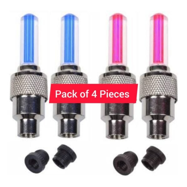 WEE MART Combo of 3 Cycle / Bike / Car valve Tyre Rim Light- 2 Multicolor, 2 Pink, 2 Blue - Image 3