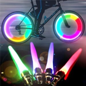 WEE MART Combo of 3 Cycle / Bike / Car valve Tyre Rim Light- 2 Multicolor, 2 Pink, 2 Blue