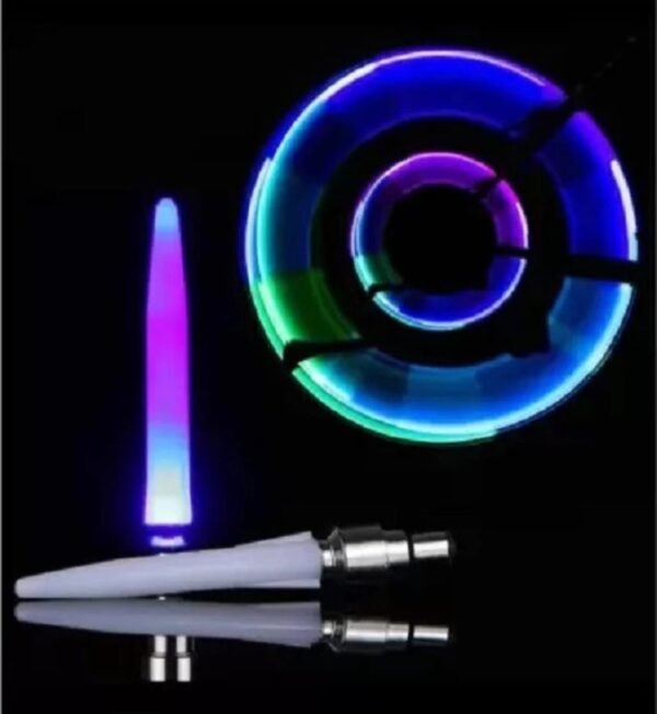 WEE MART Combo of 3 Cycle / Bike / Car valve Tyre Rim Light- 2 Multicolor, 2 Pink, 2 Blue - Image 2
