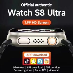 WEE MART 4G/5G Smart Watch Android Sim Card Support S8 Ultra Video Call GPS ( Supports Jio Sim & All 5G sim also)