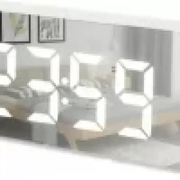 Wee Mart Digital White Clock Shining Screen with Temperature and Alarm
