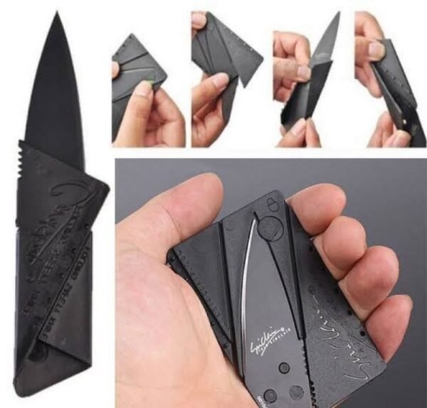 WEE MART CARD SHARP Foldable Credit-Card Sized Knife – Pack of 2
