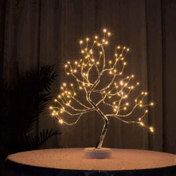 WEE MART Bonsai Spirit LED Tree with Fairy Lights Table Lamp | Warm White - Image 3
