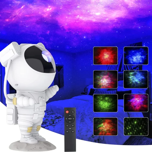 WEE MART Astronaut Galaxy Projector Rechargeable Lamp with Remote Control - Image 2