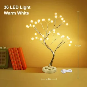 WEE MART Bonsai Spirit LED Tree with Fairy Lights Table Lamp | Warm White
