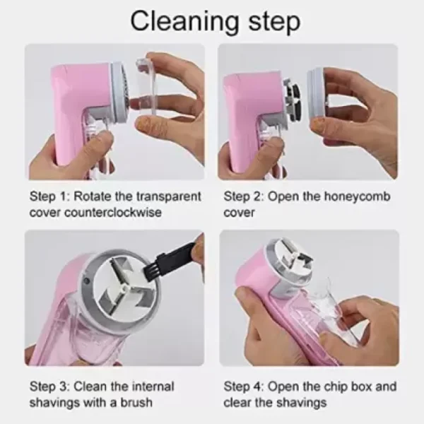 WEE MART Lint Remover Machine with Removable Waster , Cleaning Brush ,LED and Sharp Blade Lint Roller - Image 4
